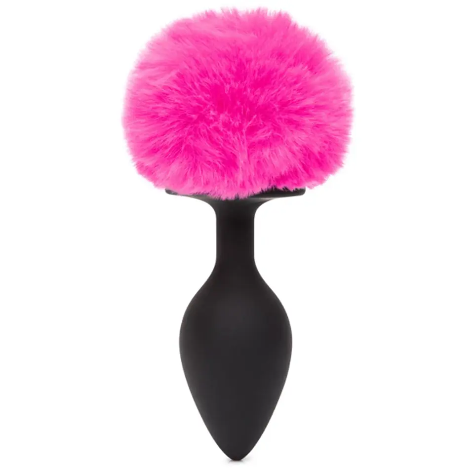 ⁨Happy Rabbit Bunny Tail Butt Plug Black Large⁩ at Wasserman.eu