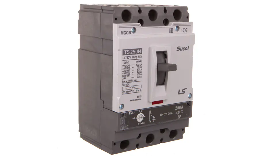 ⁨Compact power circuit breaker 250A 3P 50kA complete TS250N FMU 250A 3P⁩ at Wasserman.eu