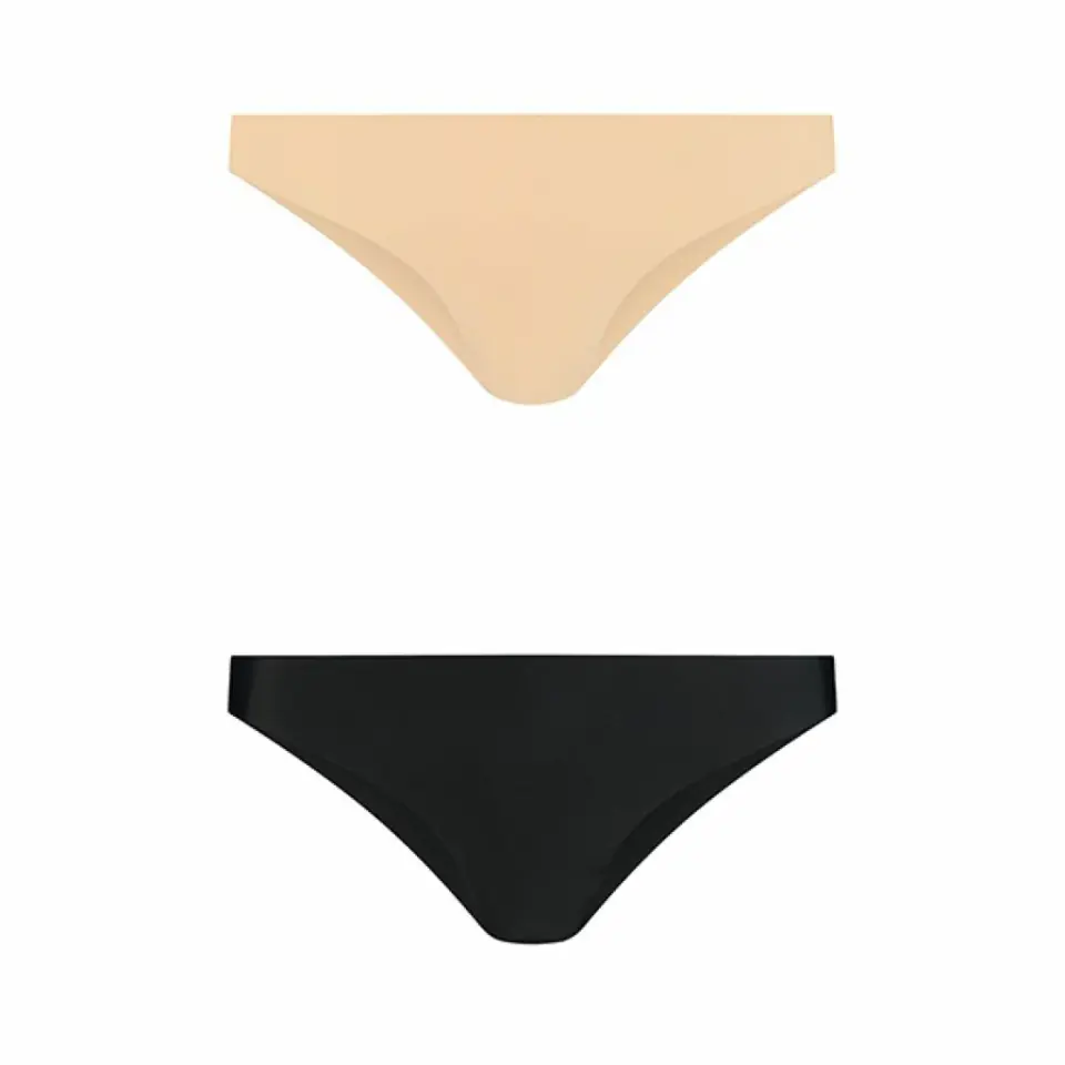 ⁨Bye Bra Invisible Brazilian Majtki Bezszwowe Nude + Black M⁩ w sklepie Wasserman.eu