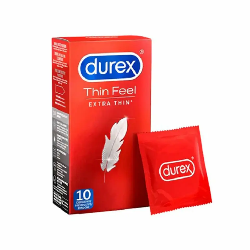 ⁨Prezerwatywy cienkie - Durex Thin Feel Extra Thin 10 szt⁩ w sklepie Wasserman.eu