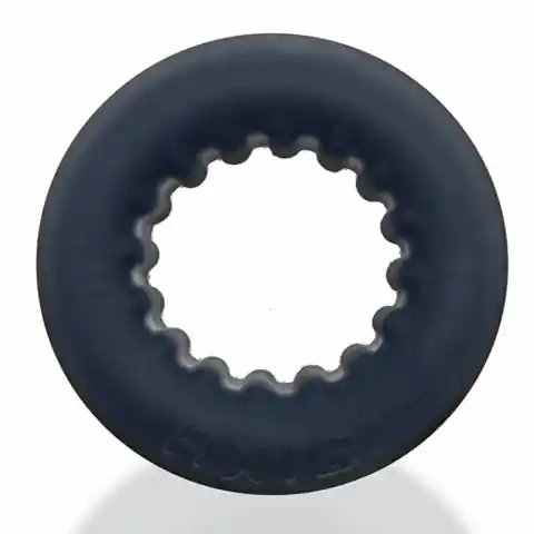 ⁨Pierścień erekcyjny - Oxballs Axis Rib Griphold Cockring Black Ice⁩ w sklepie Wasserman.eu