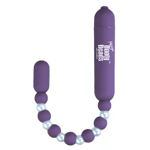 ⁨Koraliki analne wibrujące - PowerBullet Mega Booty Beads Violet⁩ w sklepie Wasserman.eu