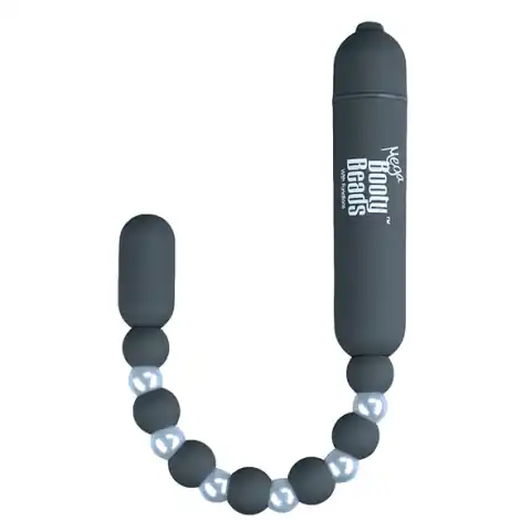 ⁨Koraliki analne wibrujące - PowerBullet Mega Booty Beads Grey⁩ w sklepie Wasserman.eu