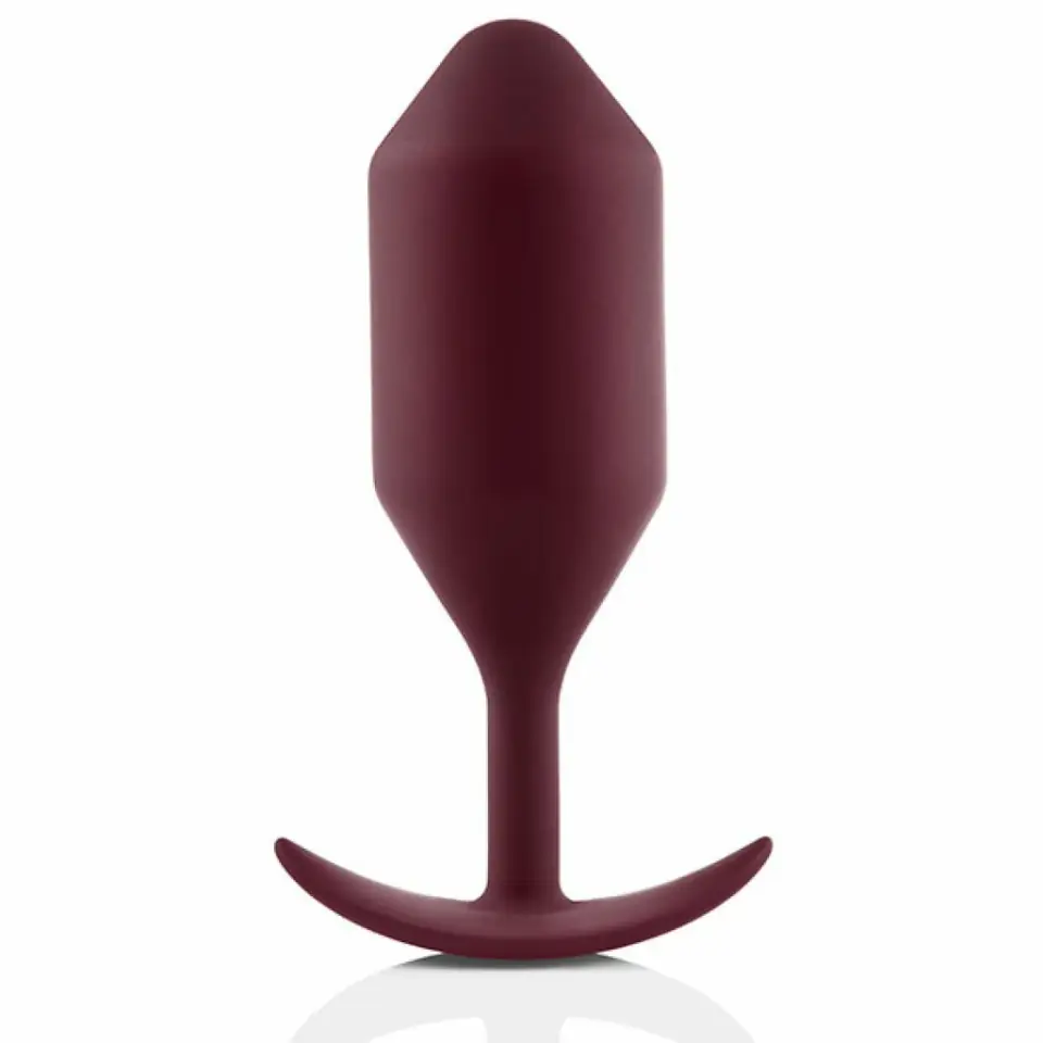 ⁨Plug analny - B-Vibe Snug Plug 5 Dark Red⁩ w sklepie Wasserman.eu