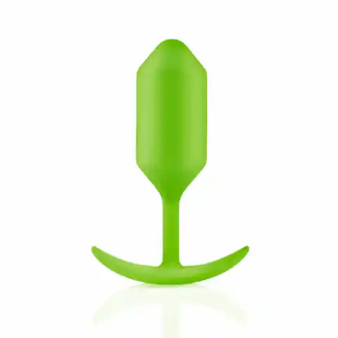 ⁨Plug analny - B-Vibe Snug Plug 3 Lime⁩ w sklepie Wasserman.eu