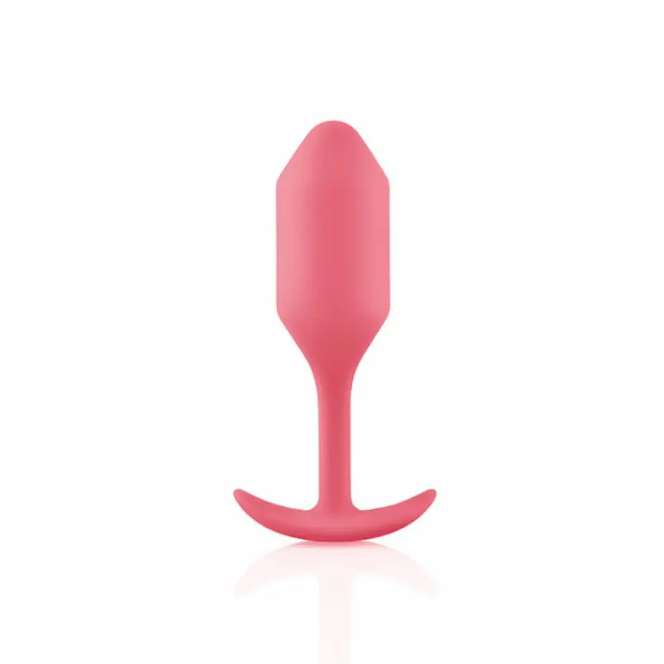 Plug analny - B-Vibe Snug Plug 2 Coral w sklepie Wasserman.eu