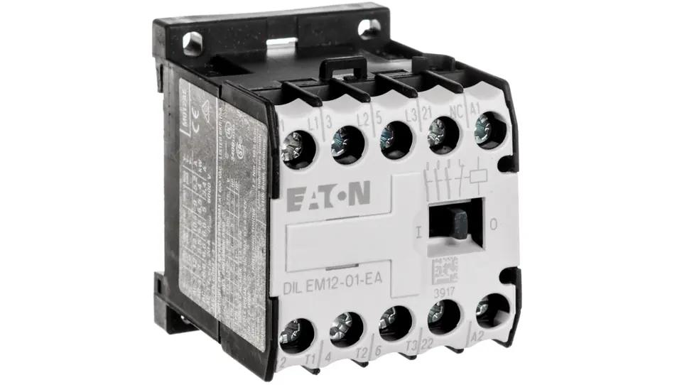 ⁨Power contactor 12A 3P 230V AC 0Z 1R DILEM12-01-EA(230V50HZ,240V60HZ) 189989⁩ at Wasserman.eu