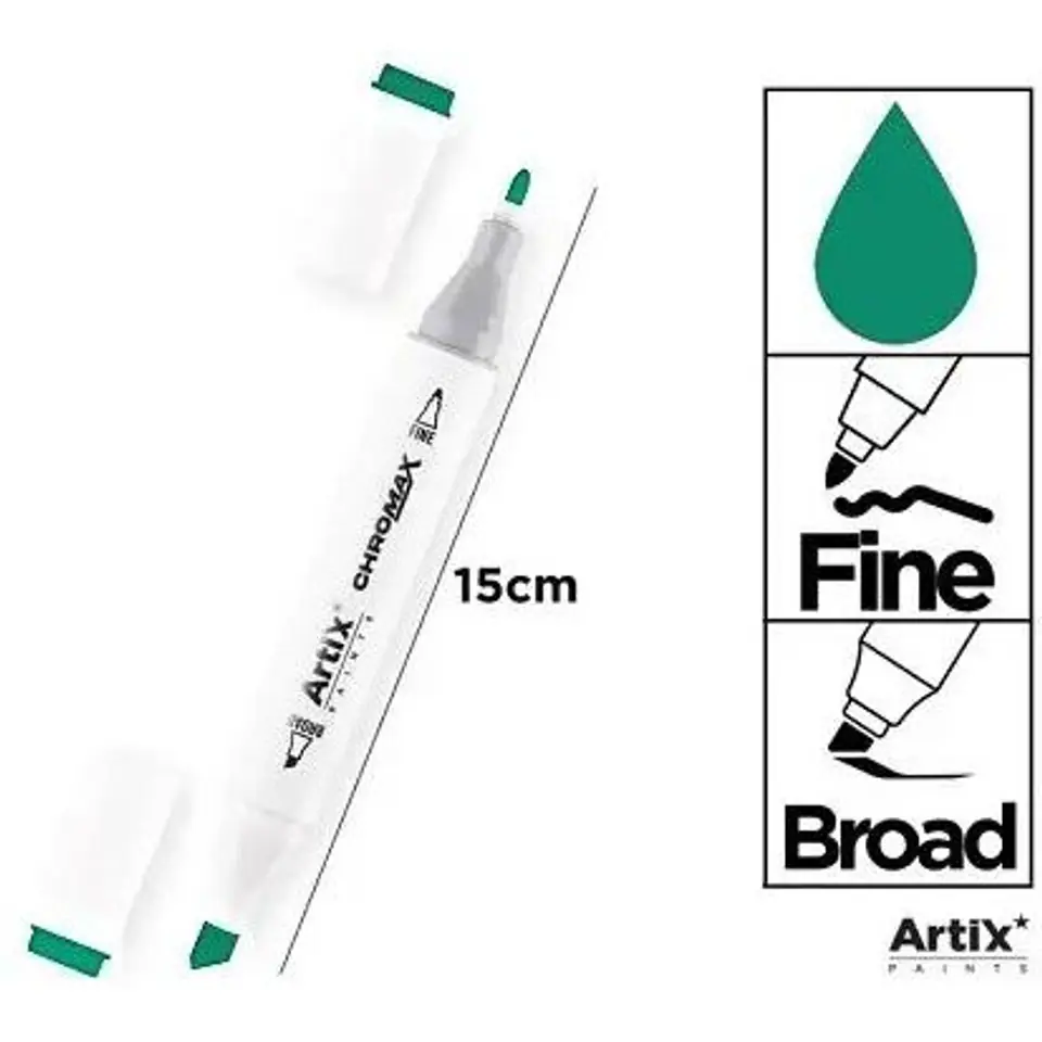 ⁨Marker alkoholowy dwustronny FOREST GREEN PP915-50 ARTIX⁩ w sklepie Wasserman.eu
