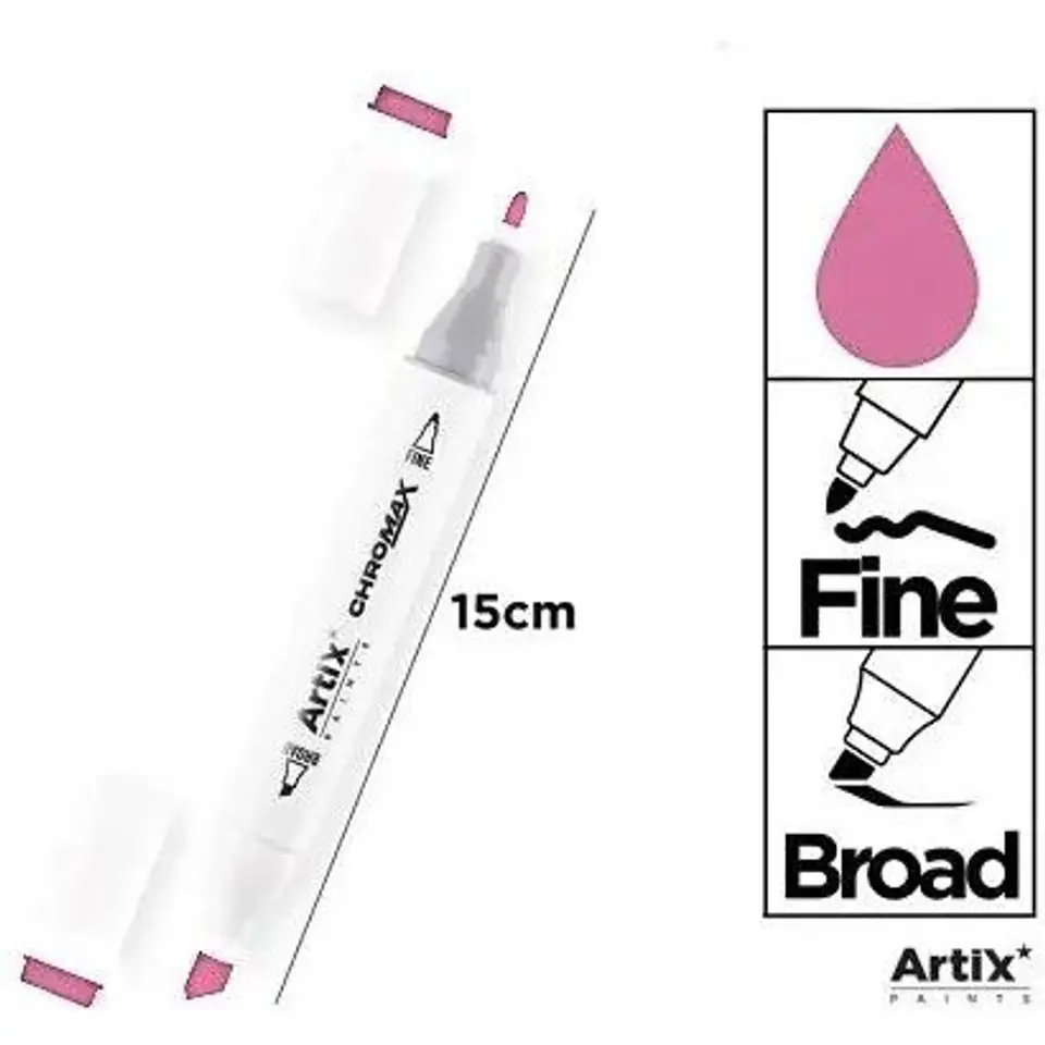 ⁨Marker alkoholowy dwustronny PINK BLUSH PP915-96 ARTIX⁩ w sklepie Wasserman.eu