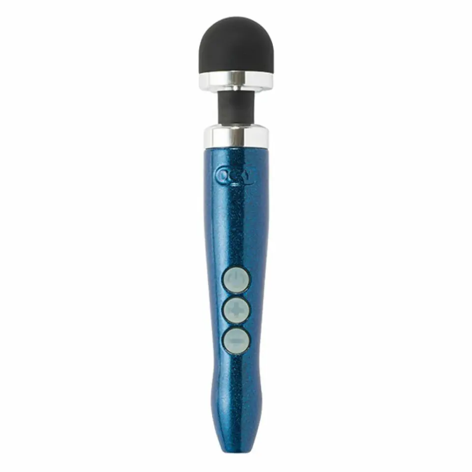 ⁨Masażer - Doxy Die Cast 3R Wand Massager Blue Flame⁩ w sklepie Wasserman.eu