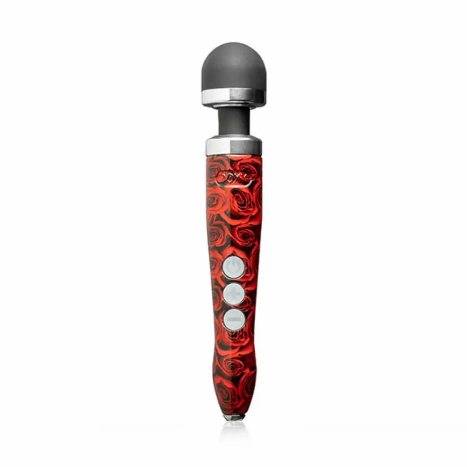 ⁨Masażer - Doxy Die Cast 3R Wand Massager Rose Pattern⁩ w sklepie Wasserman.eu