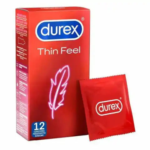 ⁨Prezerwatywy cienkie - Durex Thin Feel 12 szt⁩ w sklepie Wasserman.eu