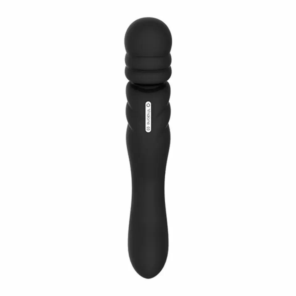 ⁨Nalone Jane Black - wielofunkcyjny model dwustronny, silikon, 23 cm⁩ w sklepie Wasserman.eu