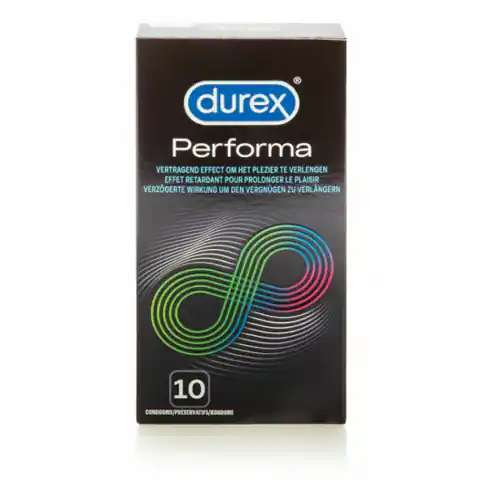 ⁨Prezerwatywy opóźniające - Durex Performa 10 szt⁩ w sklepie Wasserman.eu