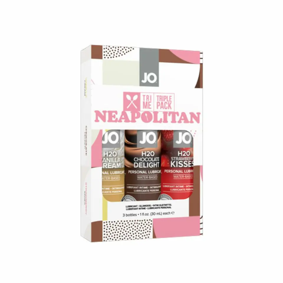 ⁨Zestaw lubrykantów - System JO Tri Me Neapolitan 3 x 30 ml⁩ w sklepie Wasserman.eu