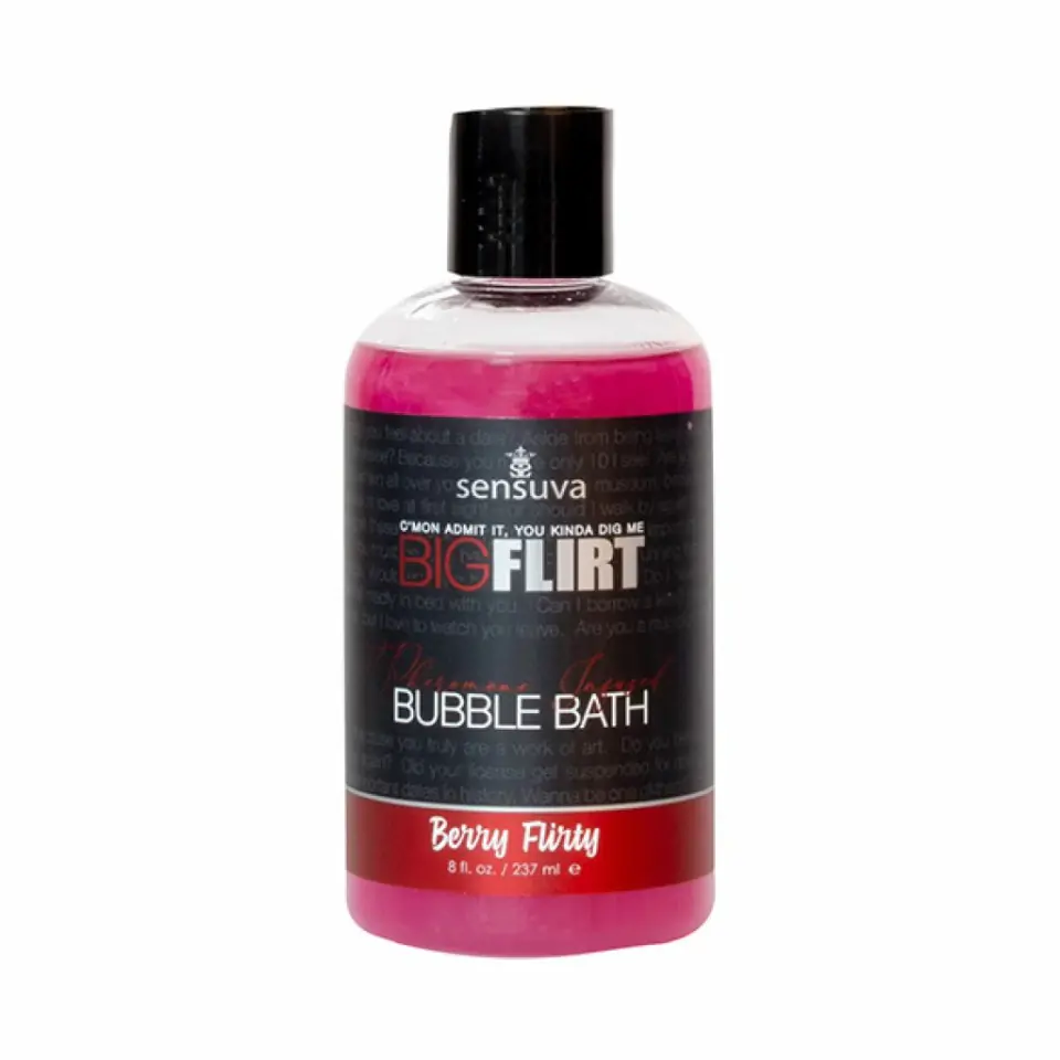 ⁨Płyn do kąpieli - Sensuva Big Flirt Pheromone Bubble Bath Berry Flirty 237 ml⁩ w sklepie Wasserman.eu