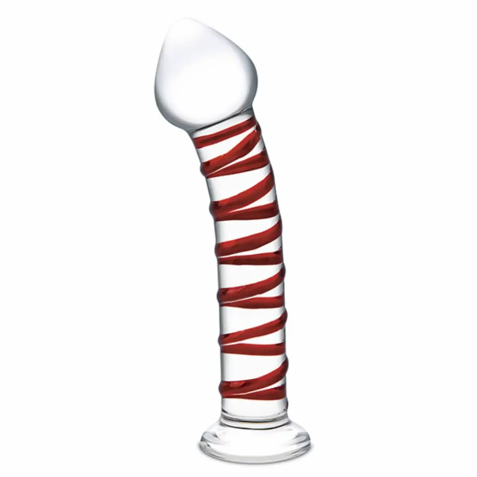 ⁨Szklane dildo - Glas Mr. Swirly 20,3 cm⁩ w sklepie Wasserman.eu