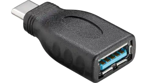 ⁨Adapter USB-C &gt; USB-A 3.0 czarny 45395⁩ w sklepie Wasserman.eu