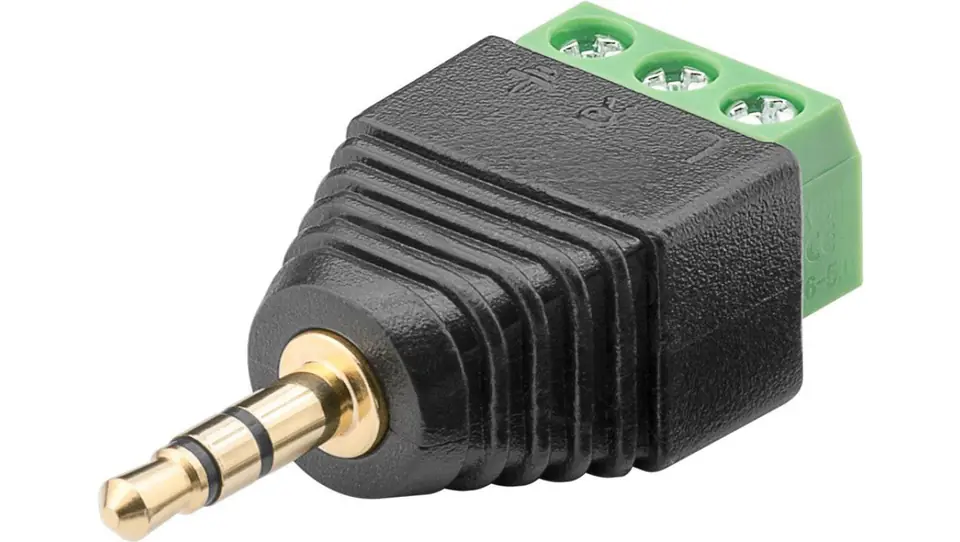 ⁨3.5mm jack plug (3-pin, stereo) - screw mount 76745 /10pcs/⁩ at Wasserman.eu