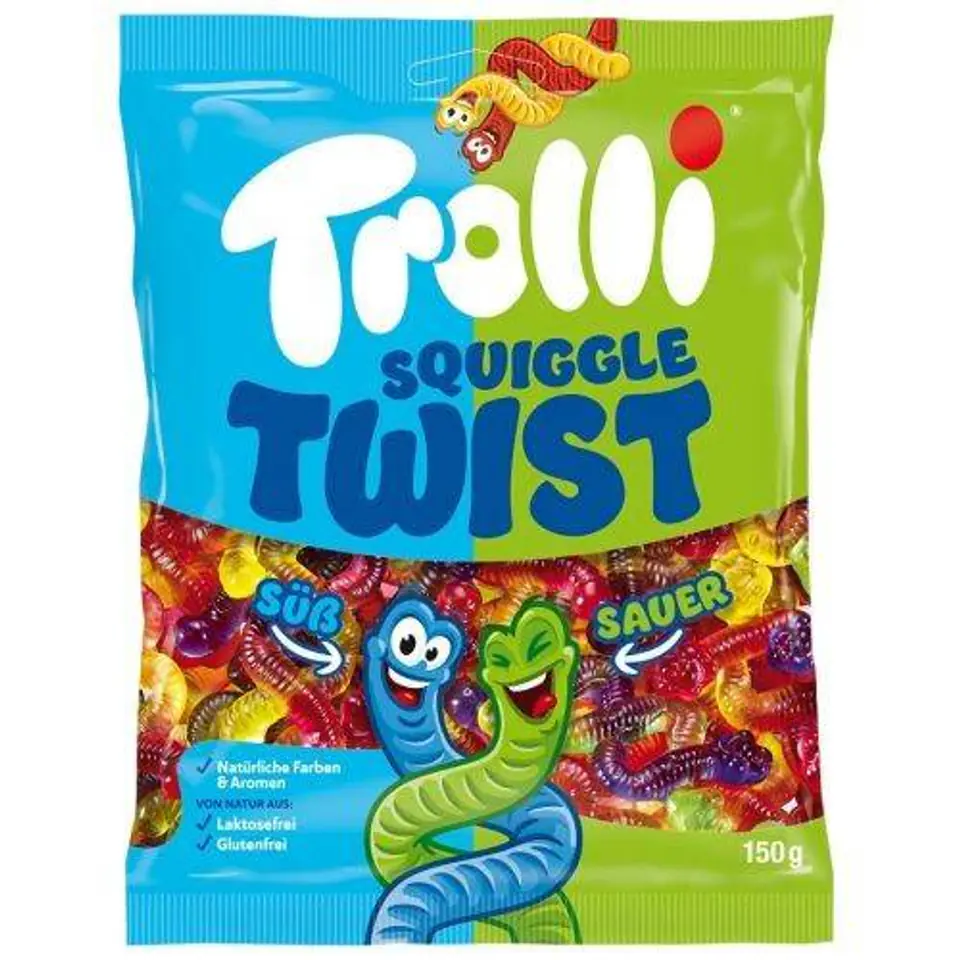 ⁨Trolli Squiggle Twist Suss & Sauer Żelki 150 g⁩ w sklepie Wasserman.eu