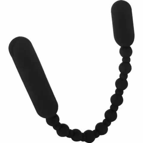 ⁨Koraliki analne wibrujące - PowerBullet Booty Beads Black⁩ w sklepie Wasserman.eu