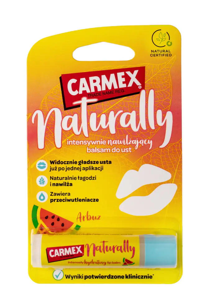 ⁨CARMEX Naturally Intensywnie Nawilżający Balsam do ust - Arbuz 4.25g⁩ w sklepie Wasserman.eu