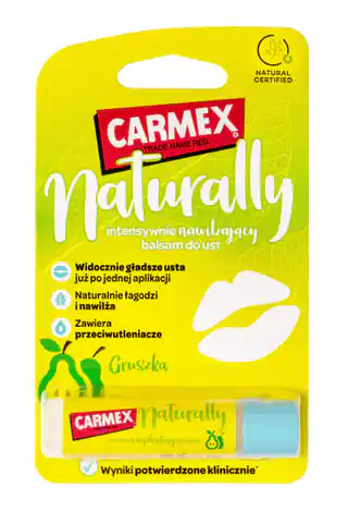 ⁨CARMEX Naturally Intensywnie Nawilżający Balsam do ust - Gruszka 4.25g⁩ w sklepie Wasserman.eu