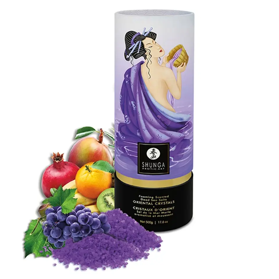 ⁨Sól do kąpieli - Shunga Bath Salts Exotic Fruits 500g⁩ w sklepie Wasserman.eu