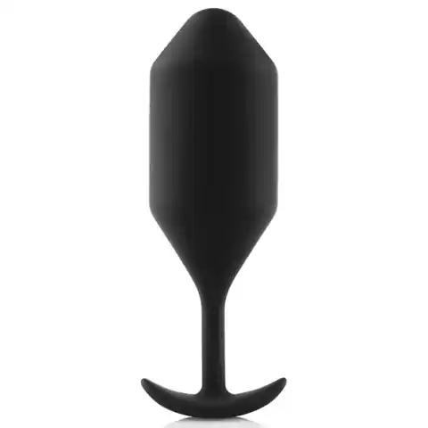 ⁨Plug analny wibrujący - B-Vibe Vibrating Snug Plug 5 Black⁩ w sklepie Wasserman.eu