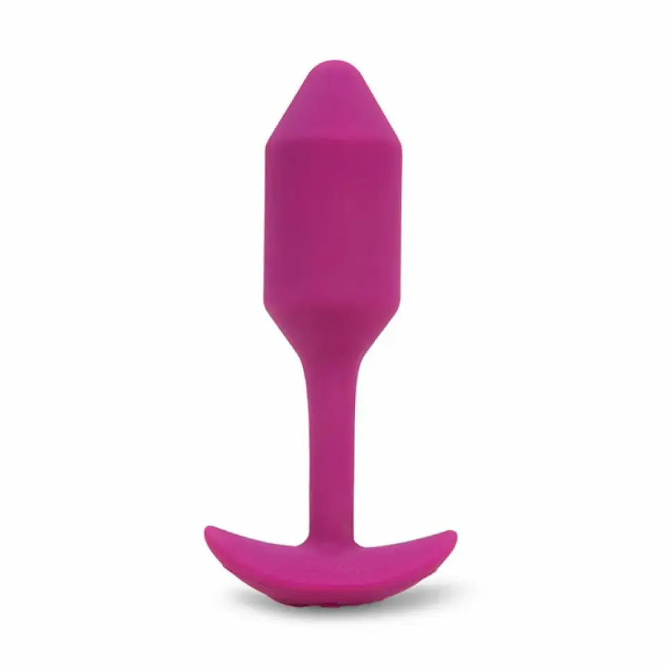 ⁨Plug analny wibrujący - B-Vibe Vibrating Snug Plug 2 Rose⁩ w sklepie Wasserman.eu