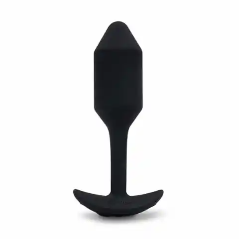 ⁨Plug analny wibrujący - B-Vibe Vibrating Snug Plug 2 Black⁩ w sklepie Wasserman.eu