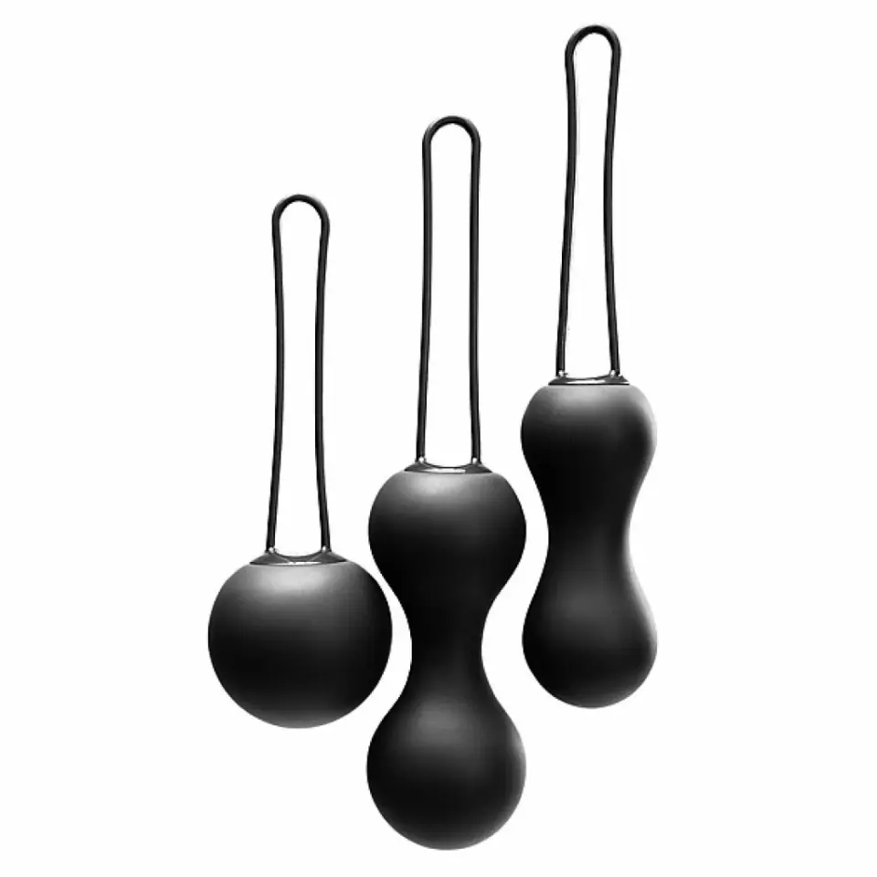 ⁨Kulki gejszy - Je Joue Ami Kegel Balls Black⁩ w sklepie Wasserman.eu