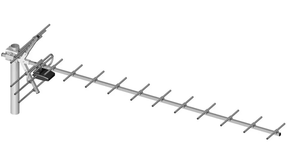 ⁨Antena DVB-T kierunkowa 19-elementowa + symetryzator LIBOX LB019S⁩ w sklepie Wasserman.eu