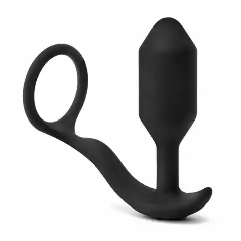 ⁨Plug analny wibrujący z pierścieniem - B-Vibe Vibrating Snug & Tug M⁩ w sklepie Wasserman.eu