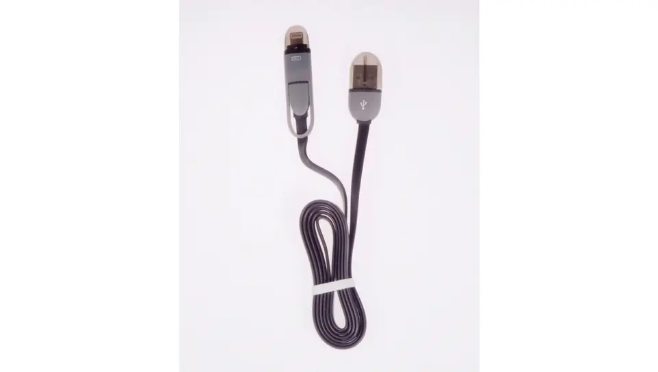 ⁨Przewód USB - microUSB / iPhone 2A 1m LIBOX LB0066C⁩ w sklepie Wasserman.eu