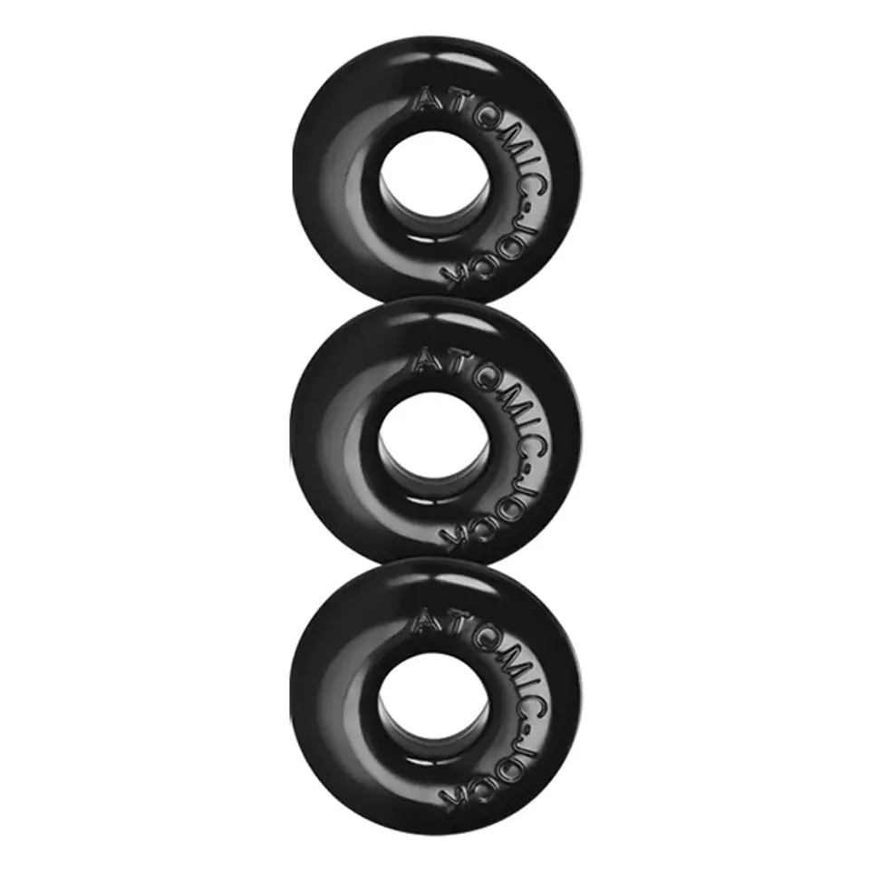 ⁨Oxballs Ringer Do-Nut 1 3-pack Black - zestaw elastycznych pierścieni FLEX-TPR⁩ w sklepie Wasserman.eu