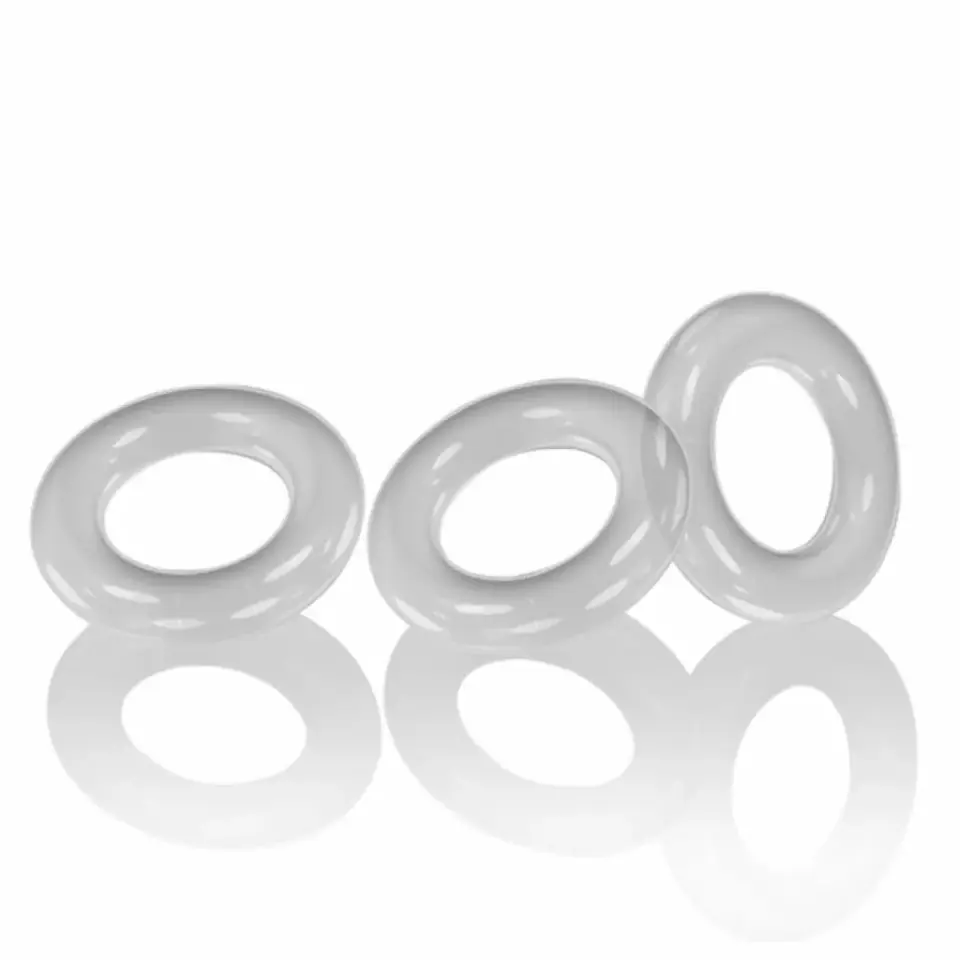 ⁨Trzypak pierścieni - Oxballs Willy Rings 3-pack Cockrings Clear⁩ w sklepie Wasserman.eu