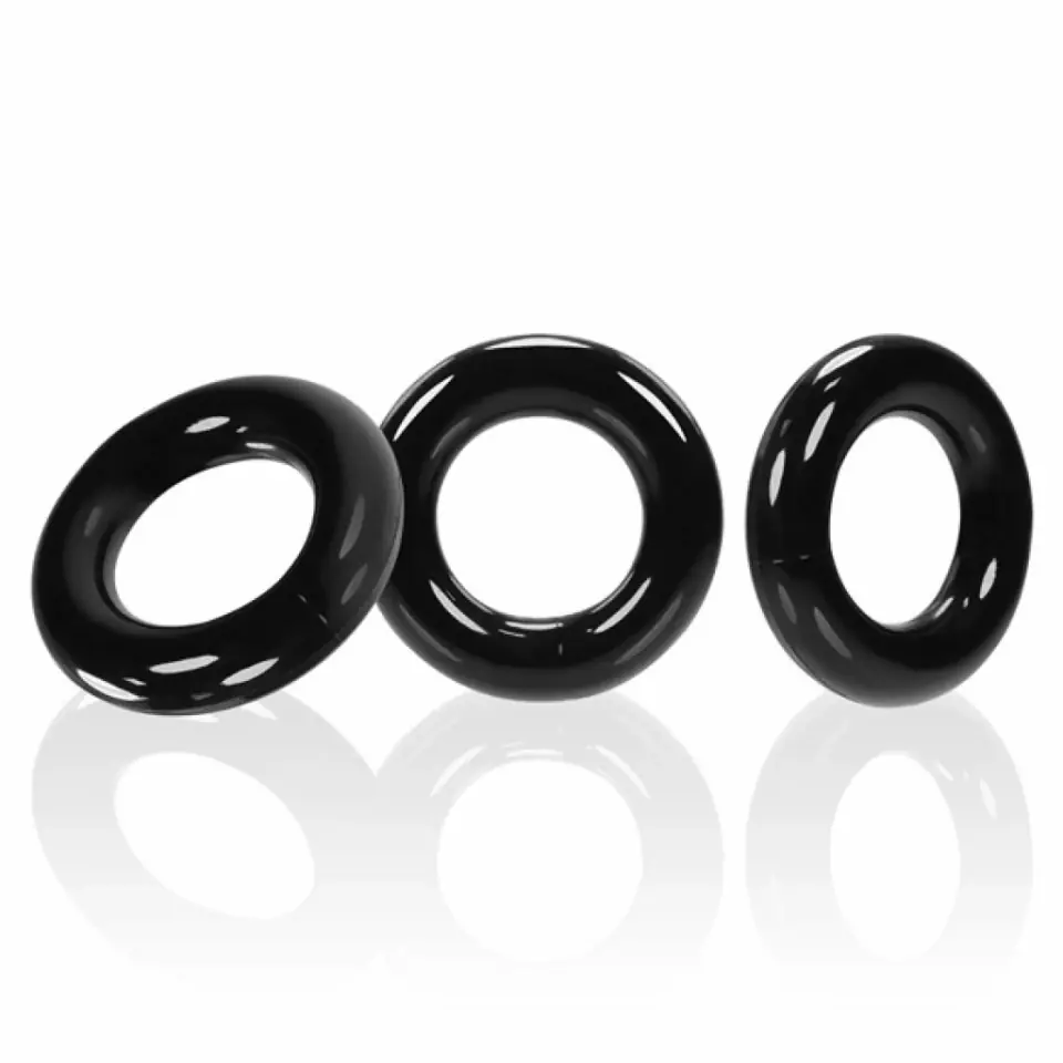 ⁨Oxballs - Willy Rings Cockrings 3 pcs Black⁩ at Wasserman.eu