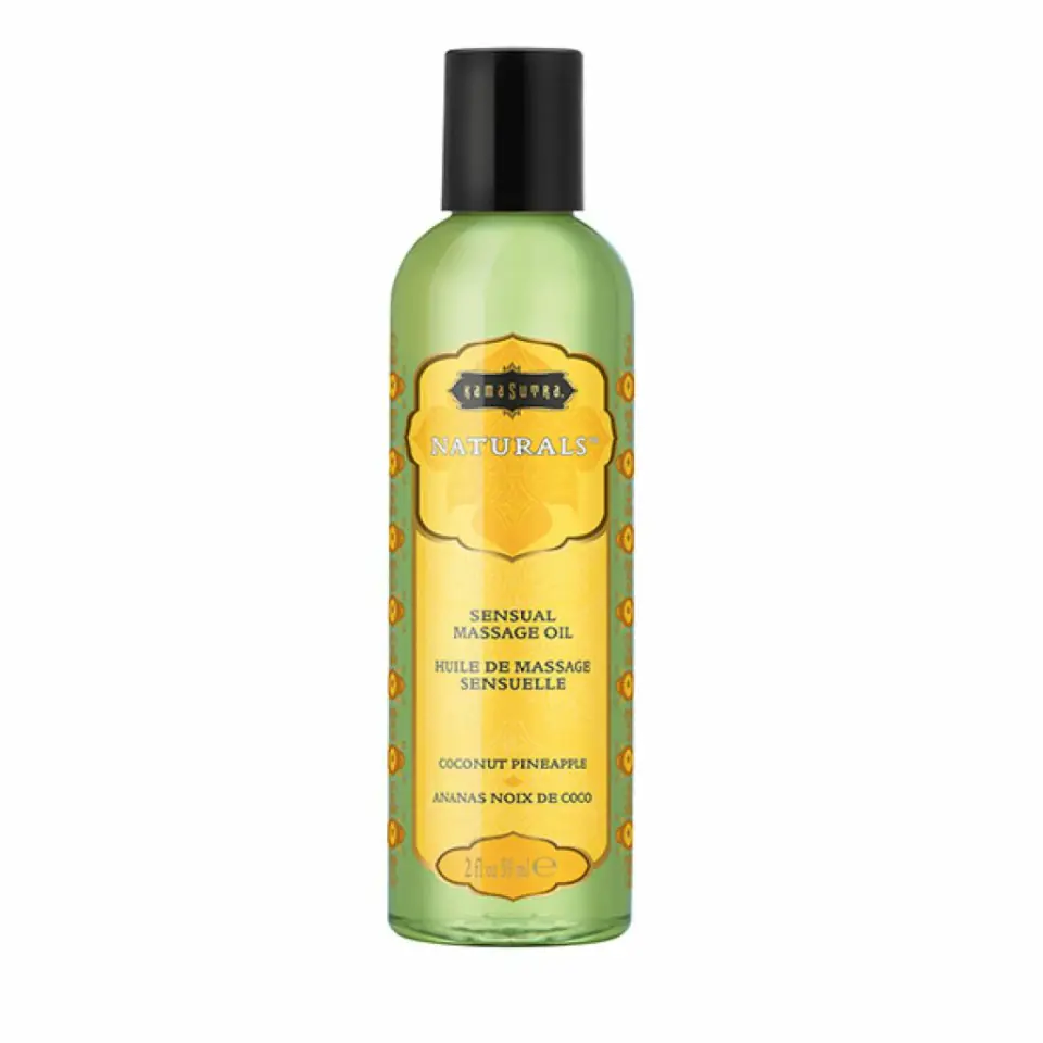 ⁨Kama Sutra Naturals Massage Oil Coconut Pineapple 59ml - olejek do masażu⁩ w sklepie Wasserman.eu