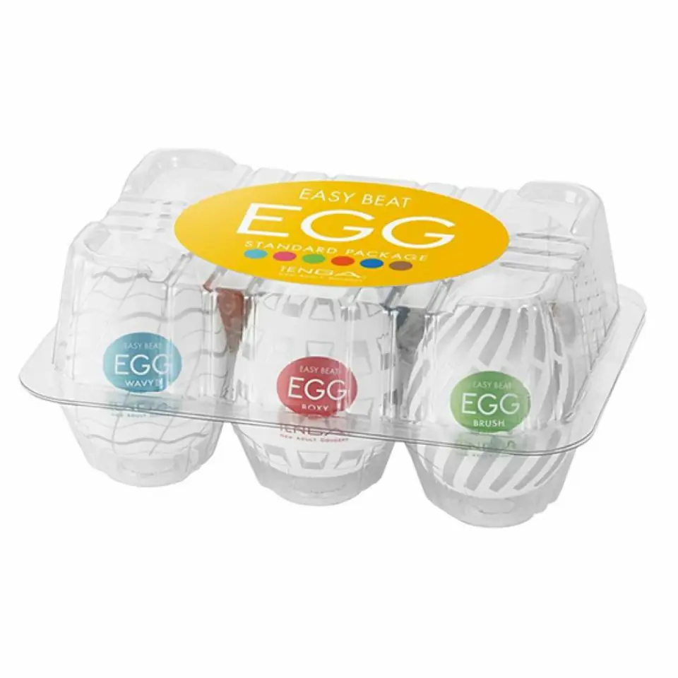 ⁨Zestaw sześciu masturbatorów - Tenga Egg 6 Styles Pack Serie 3⁩ w sklepie Wasserman.eu