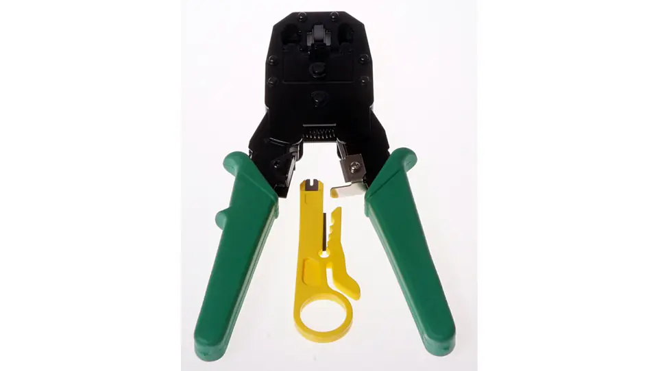 ⁨Crimping tool for RJ11/RJ12/RJ45 connectors + LIBOX LB0100 insulation stripper⁩ at Wasserman.eu