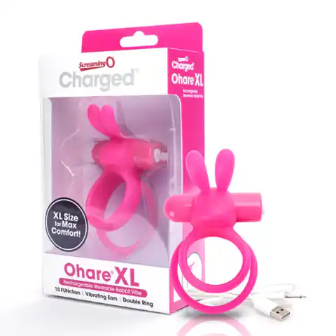 ⁨Pierścień wibrujący - The Screaming O Charged Ohare XL Pink⁩ w sklepie Wasserman.eu
