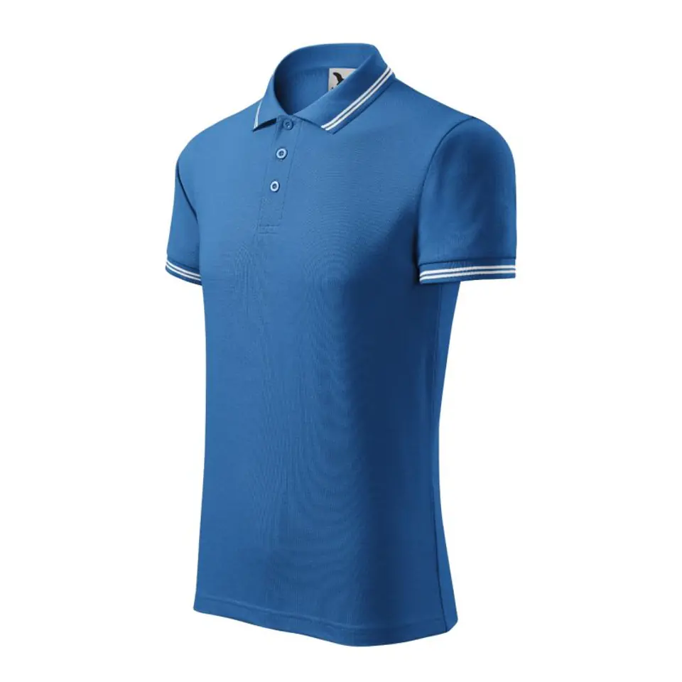 ⁨Koszulka polo Malfini Urban M (kolor Niebieski, rozmiar L)⁩ w sklepie Wasserman.eu