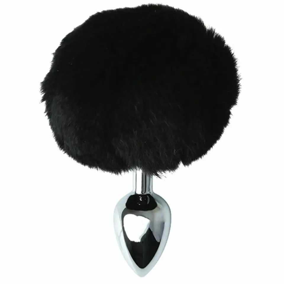 Plug analny - Sportsheets Sincerely Metal Bunny Butt Plug Black w sklepie Wasserman.eu