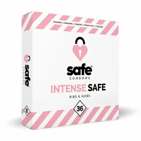 ⁨Prezerwatywy stymulujące - Safe Intense Safe 36 szt⁩ w sklepie Wasserman.eu