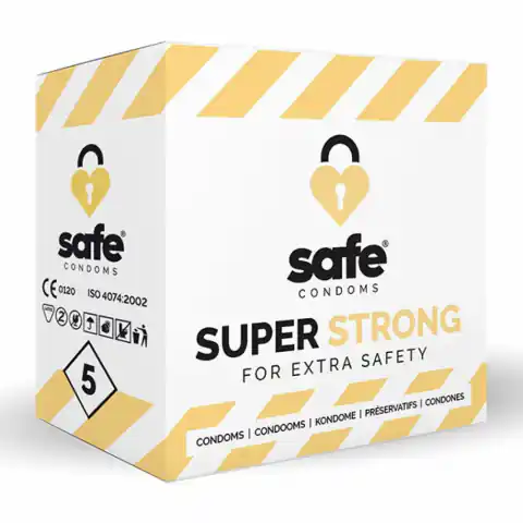 ⁨Prezerwatywy wzmocnione - Safe Super Strong 5 szt⁩ w sklepie Wasserman.eu
