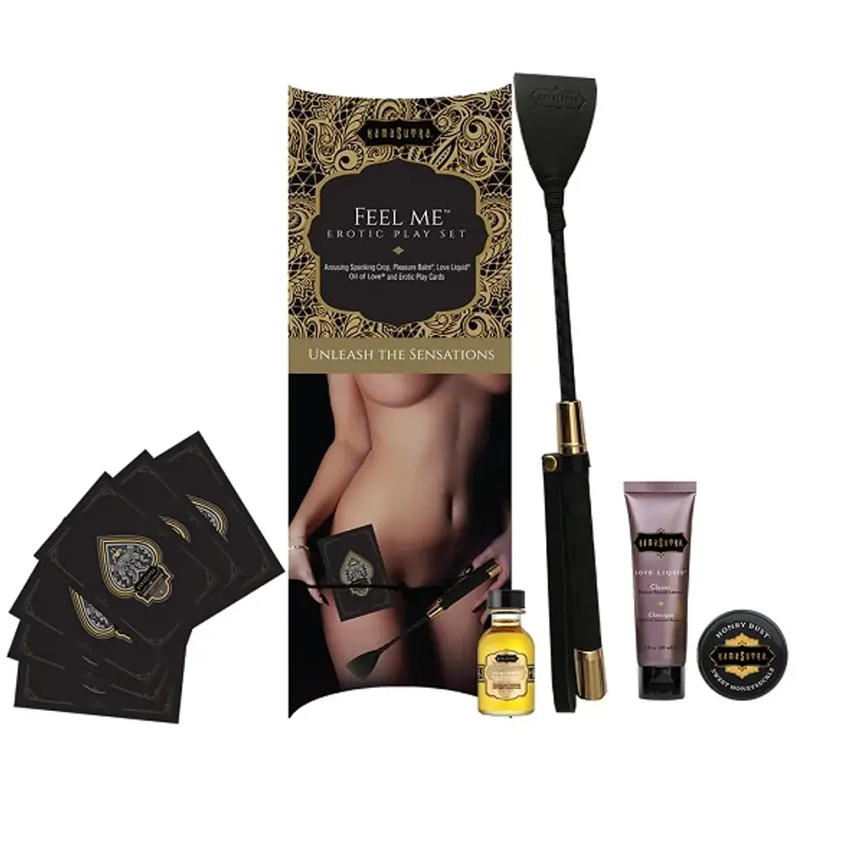 ⁨Kama Sutra Playset Feel Me - Zestaw akcesoriow z olejkiem i balsamem⁩ w sklepie Wasserman.eu