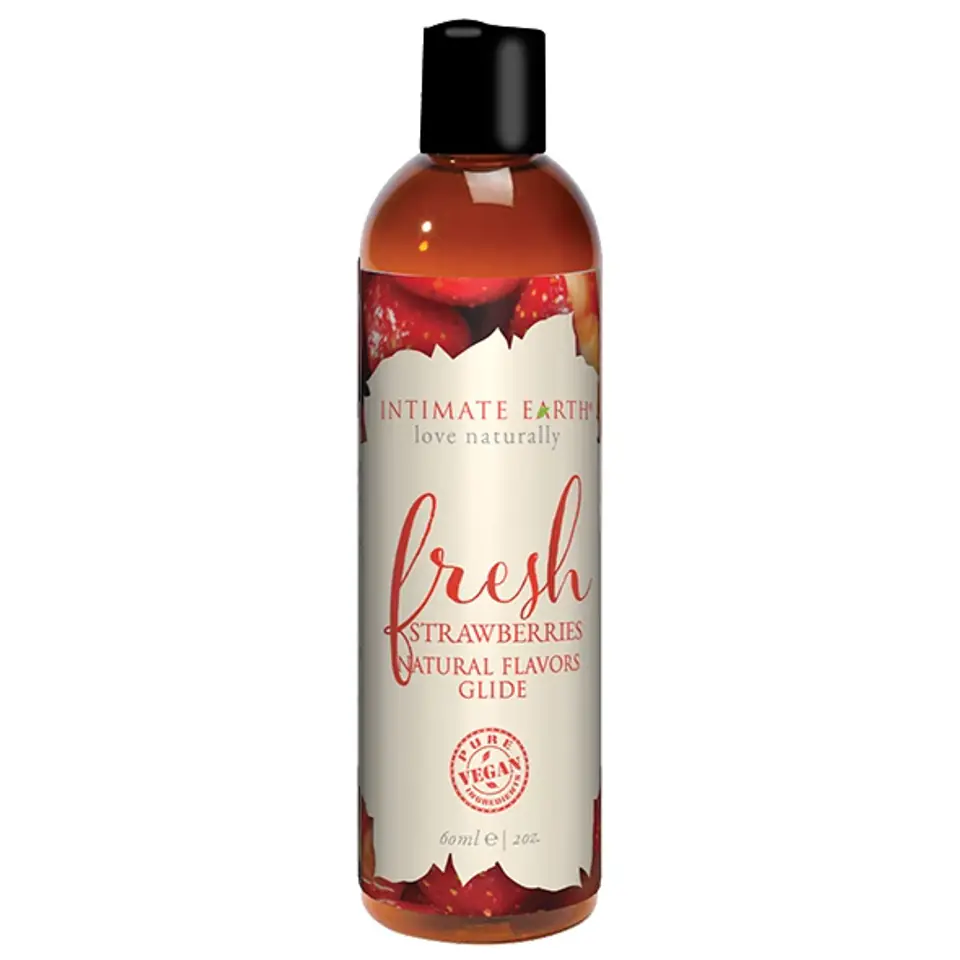 ⁨Lubrykant - Intimate Earth Natural Flavors Fresh Strawberries 60 ml⁩ w sklepie Wasserman.eu