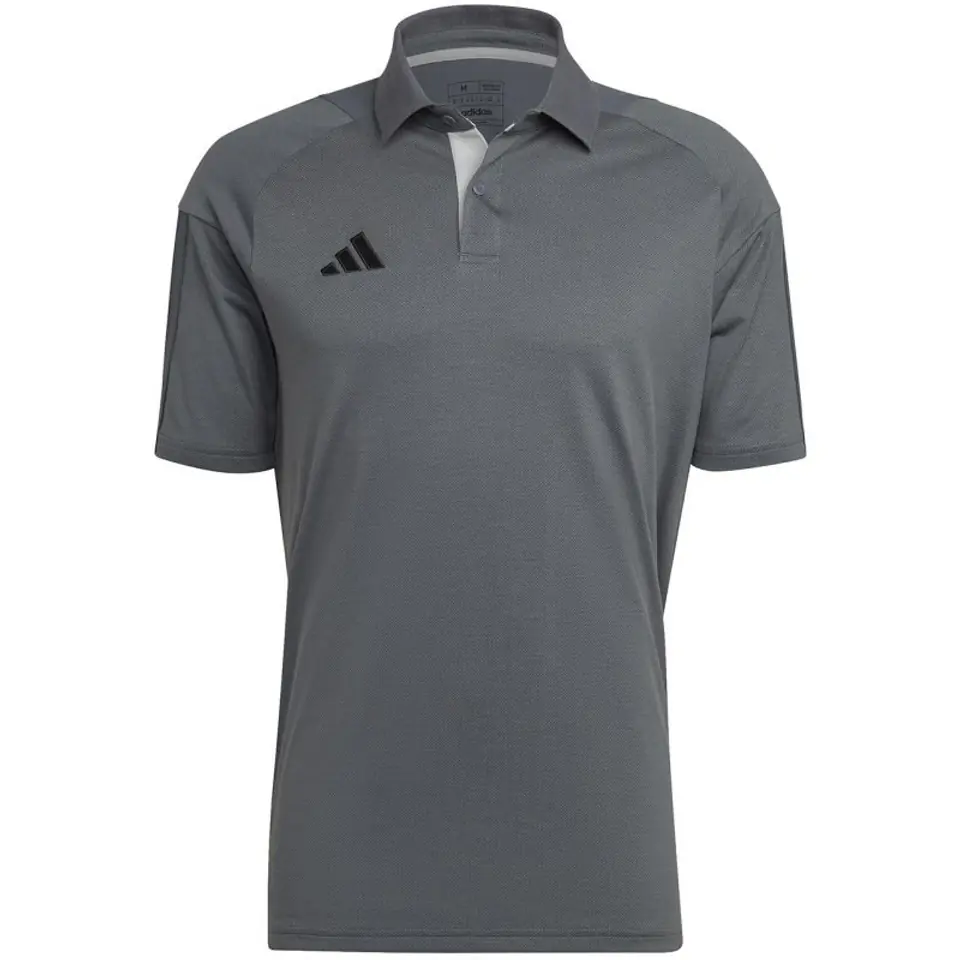 ⁨Koszulka adidas Tiro 23 Competition Polo M (kolor Szary/Srebrny, rozmiar L)⁩ w sklepie Wasserman.eu