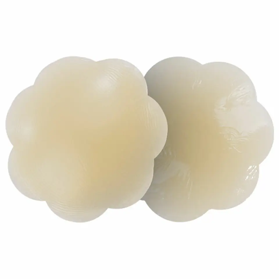 ⁨Bye Bra Silicone Nipple Covers Nude - silikonowe osłonki kwiaty, wielorazowe⁩ w sklepie Wasserman.eu